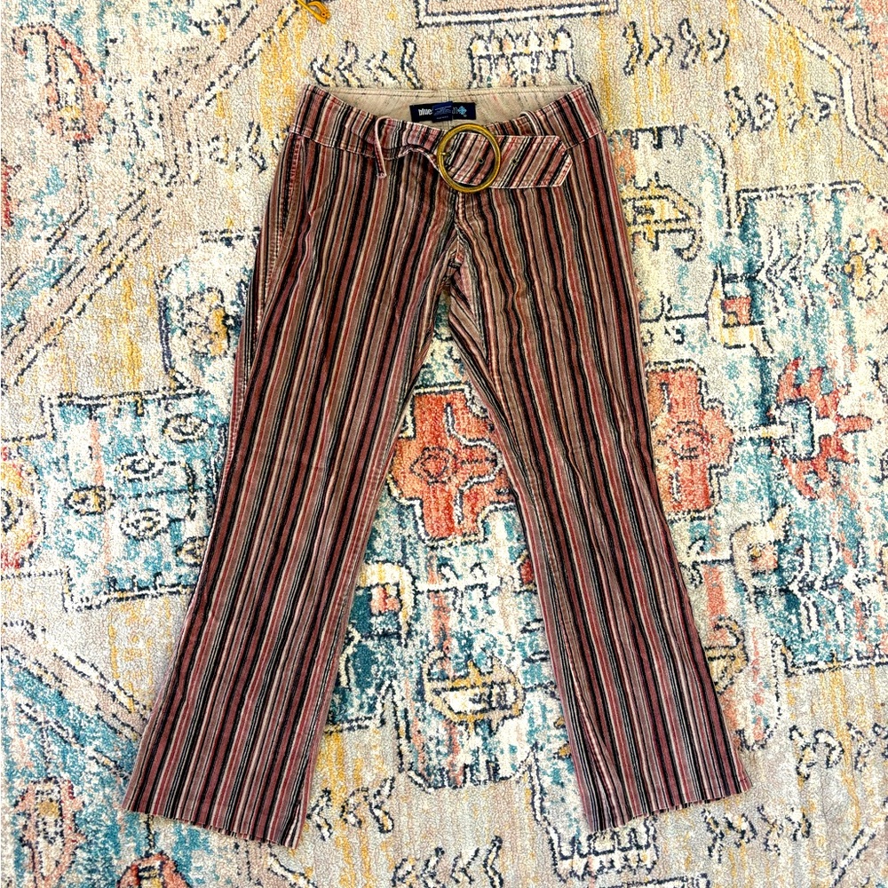 Blue Asphalt Corduroy Bell Bottoms